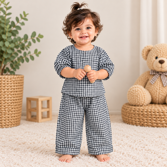 "Teddy Bear Gingham" Toddler Lounge & Play Set